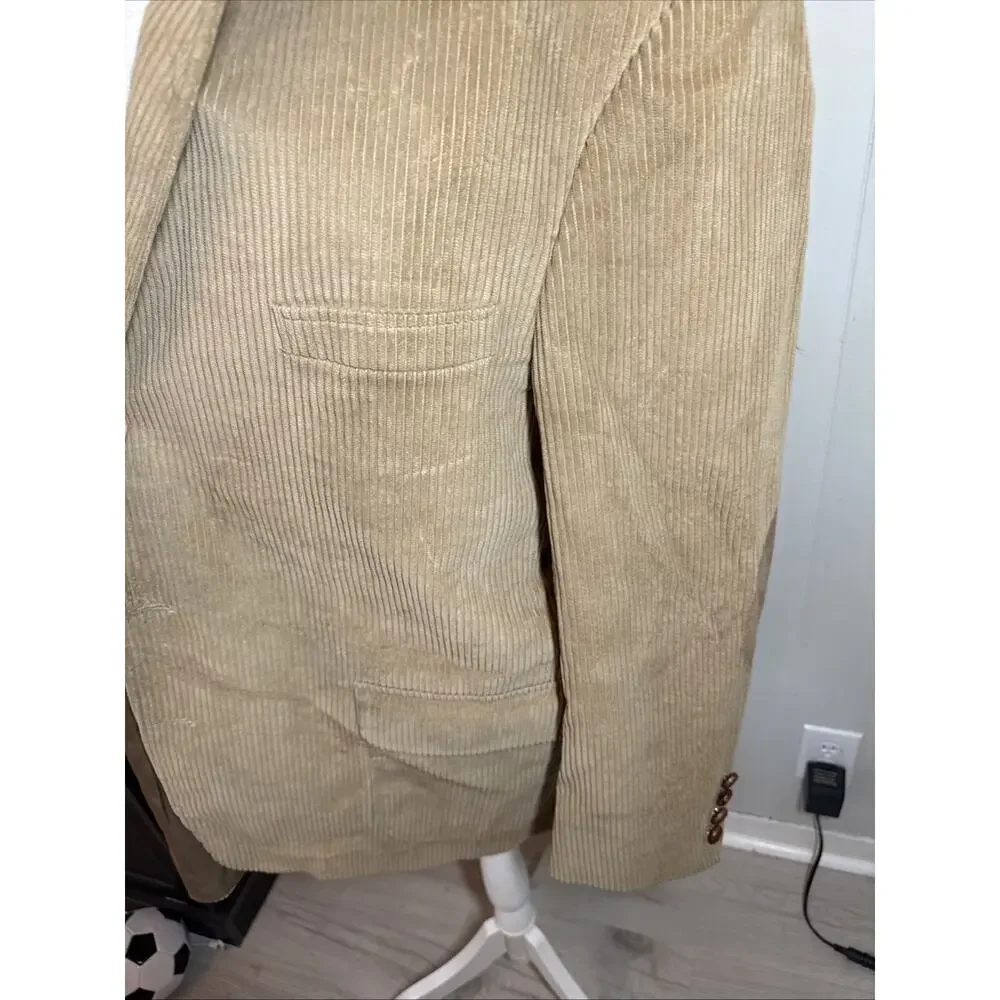 Vintage Sutter & Grant Suit Jacket Coat Elbow Pads Pockets 46R AA3